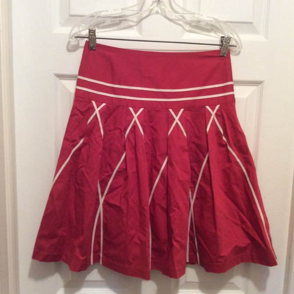 Sitwell Dresses & Skirts - Sitwell Skirt 2 Pink-Red White Box Pleats